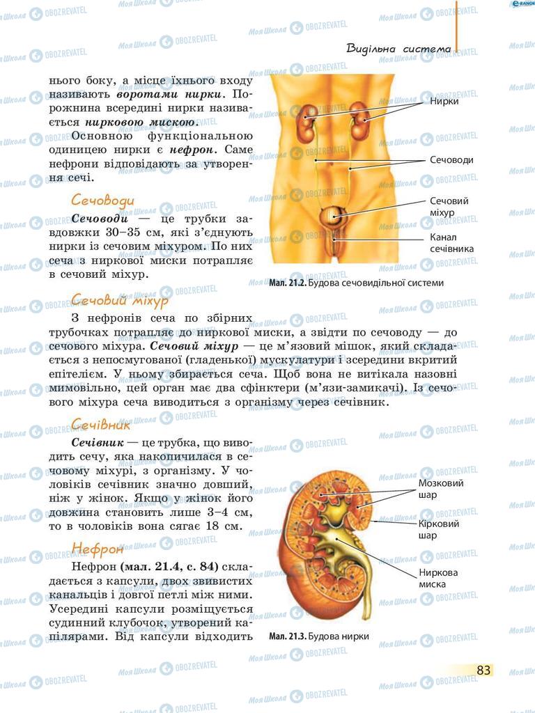 Підручники Біологія 8 клас сторінка 83
