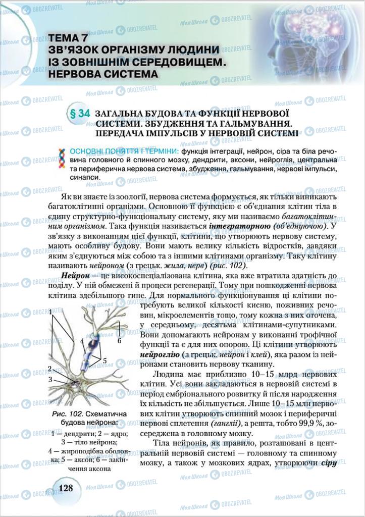 Учебники Биология 8 класс страница 128