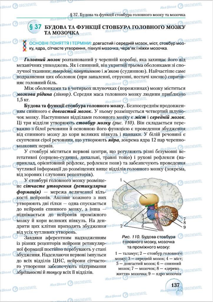 Учебники Биология 8 класс страница 137