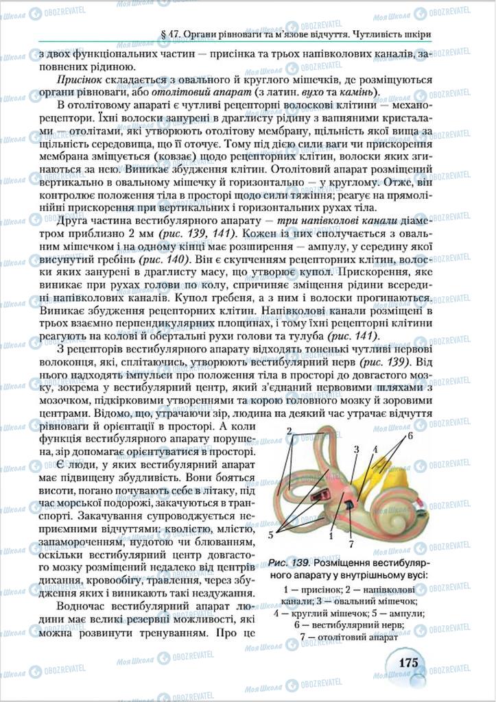 Учебники Биология 8 класс страница 175