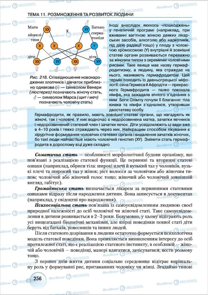 Учебники Биология 8 класс страница 256