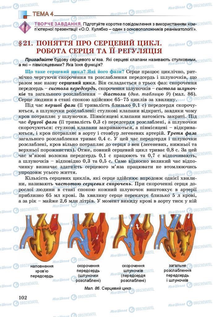 Учебники Биология 8 класс страница 102