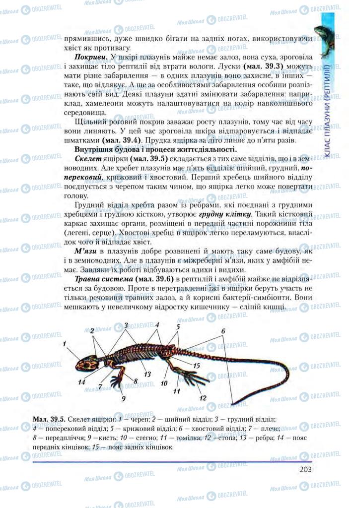 Підручники Біологія 8 клас сторінка 203