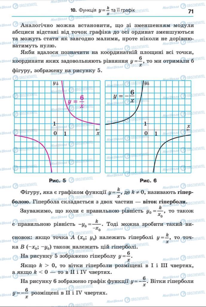 Учебники Алгебра 8 класс страница 71