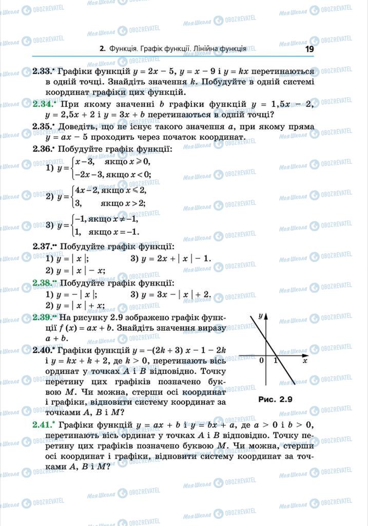 Підручники Алгебра 8 клас сторінка 19