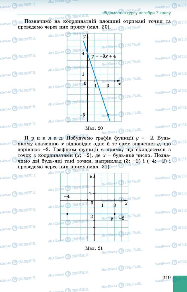 Учебники Алгебра 8 класс страница 249
