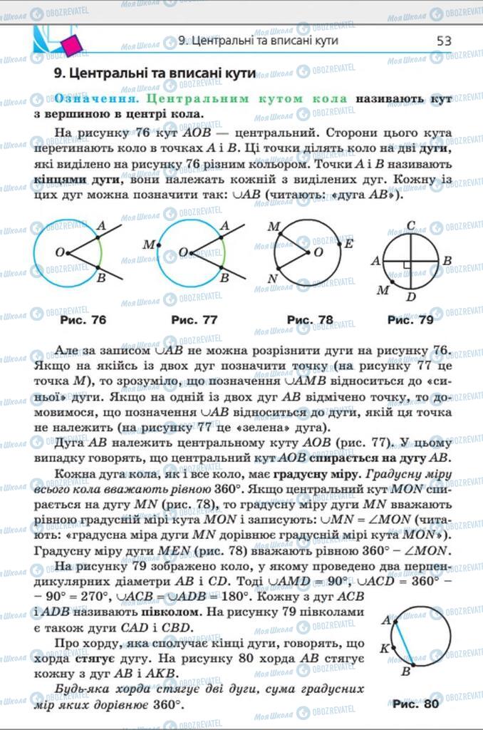 Підручники Геометрія 8 клас сторінка 53