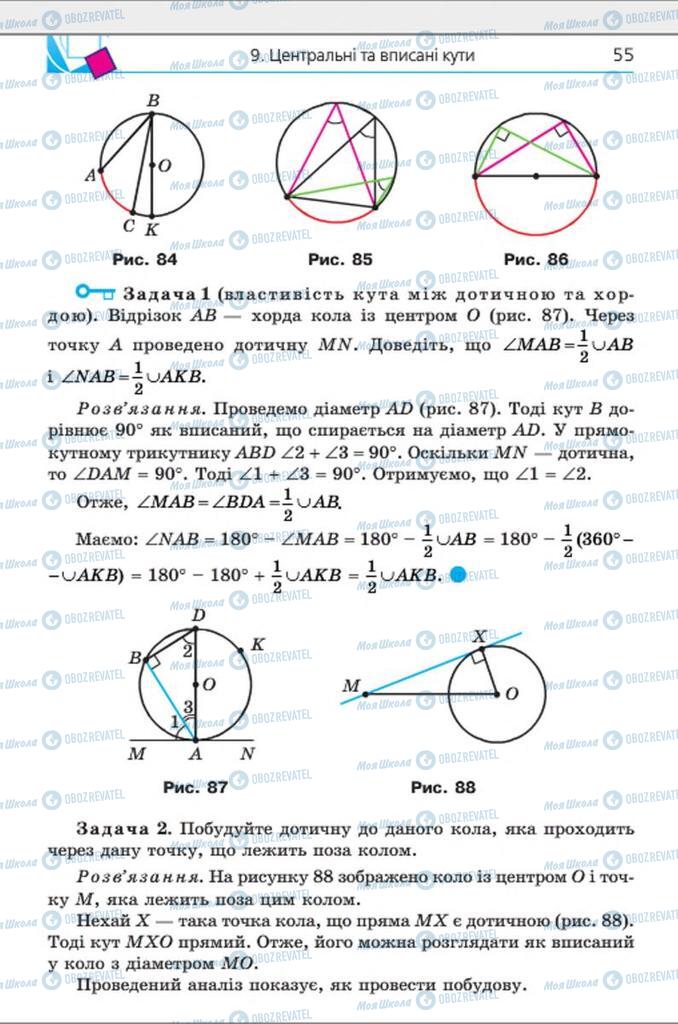 Учебники Геометрия 8 класс страница 55