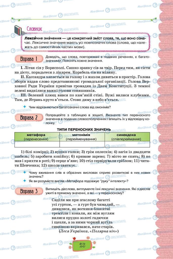 Учебники Укр мова 8 класс страница  25