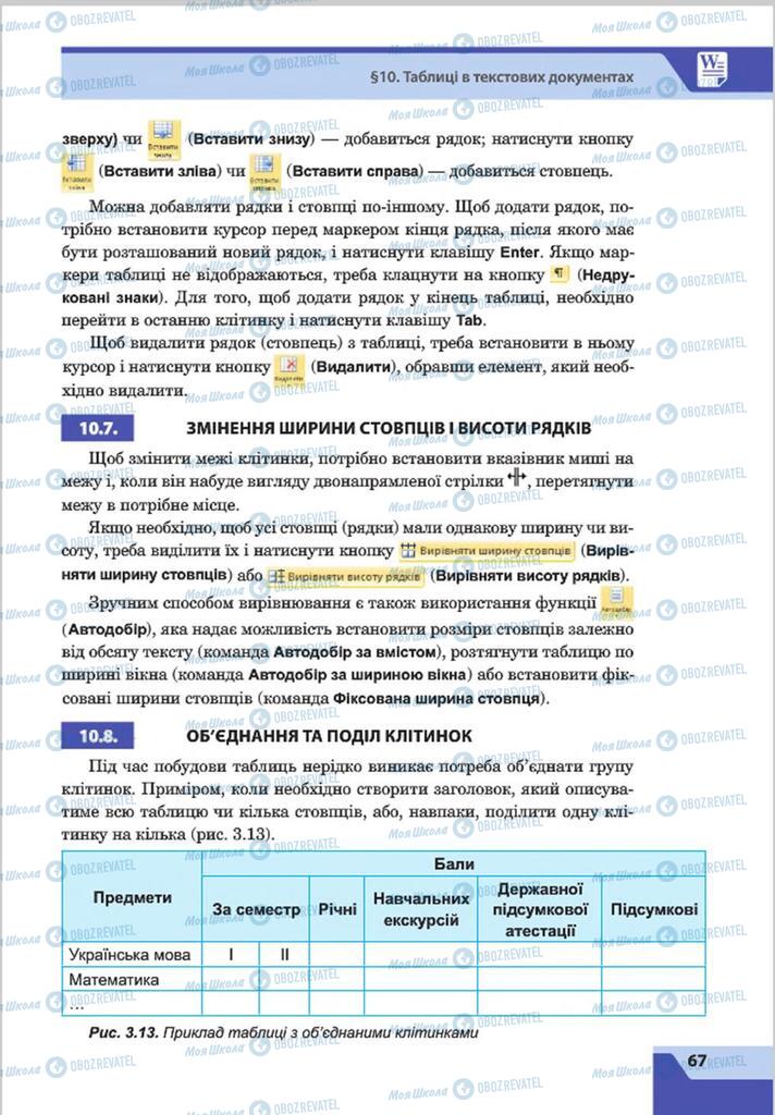 Підручники Інформатика 8 клас сторінка 67