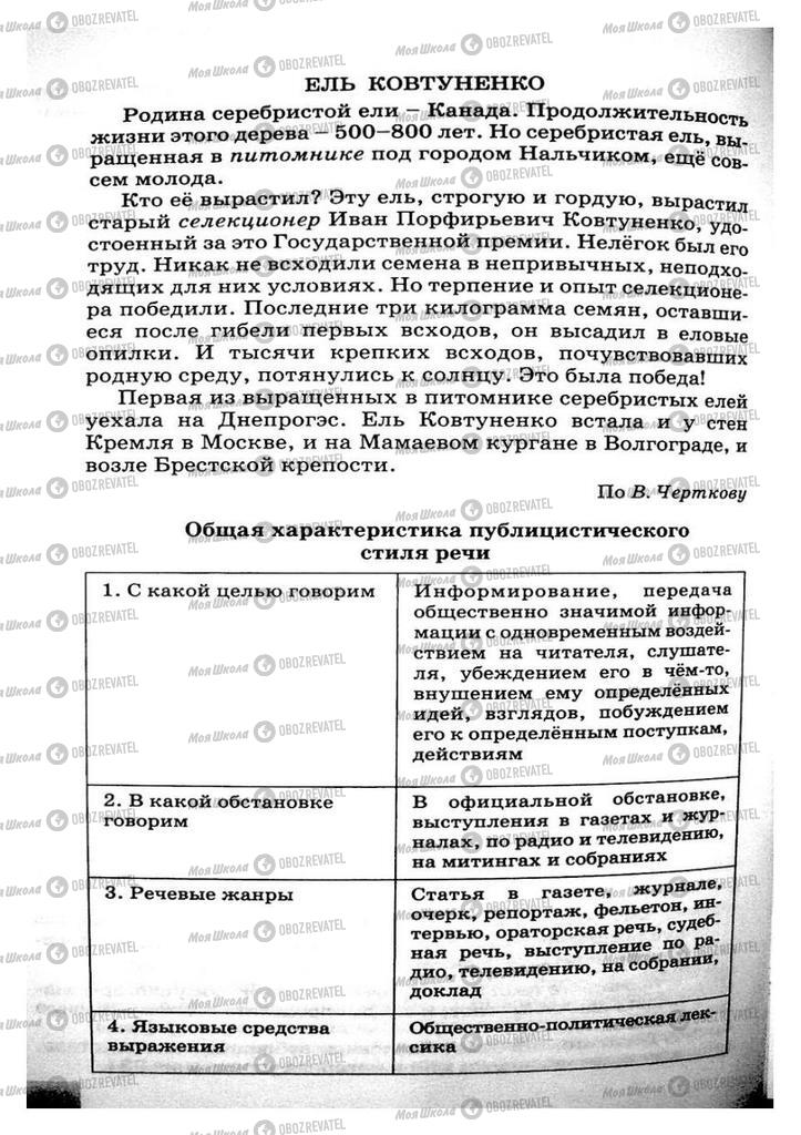 Підручники Російська мова 8 клас сторінка 166