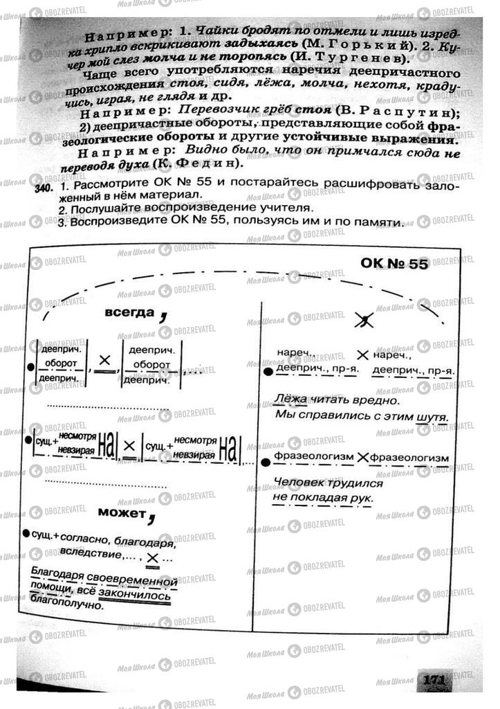 Підручники Російська мова 8 клас сторінка 171