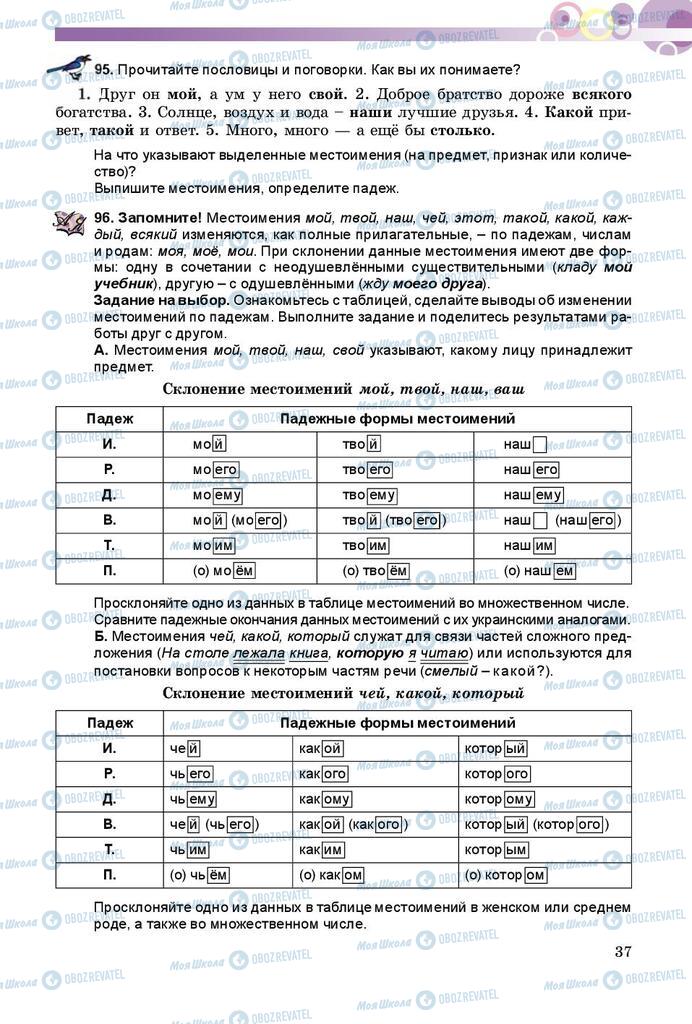 Учебники Русский язык 8 класс страница  37