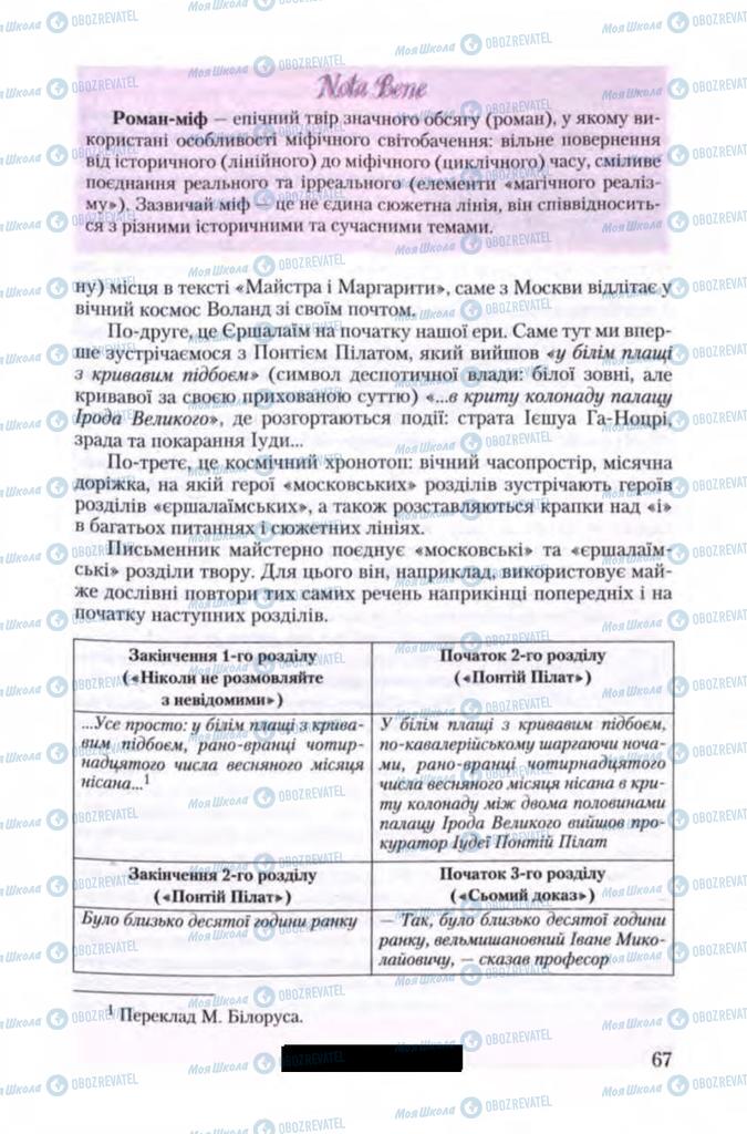 Учебники Зарубежная литература 11 класс страница 67