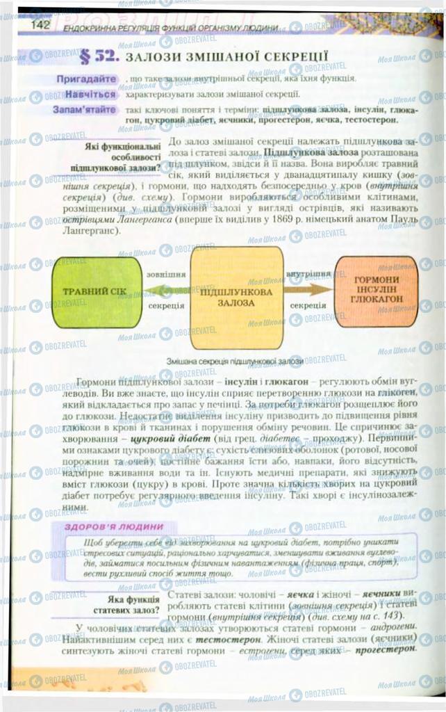 Учебники Биология 9 класс страница  142