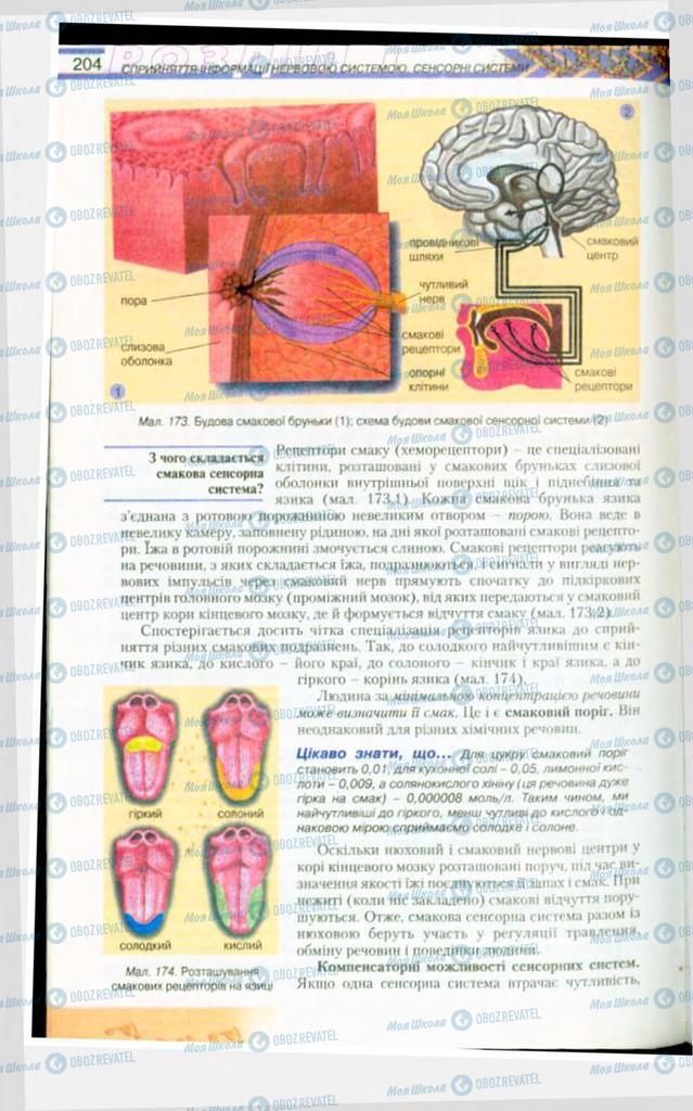 Учебники Биология 9 класс страница  204