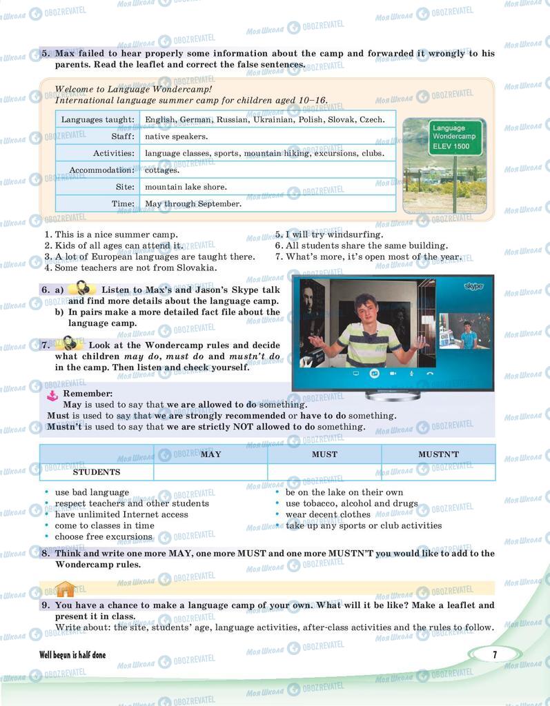 Учебники Английский язык 8 класс страница 7