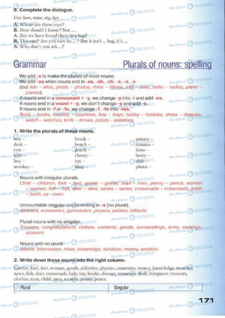 Учебники Английский язык 7 класс страница 171