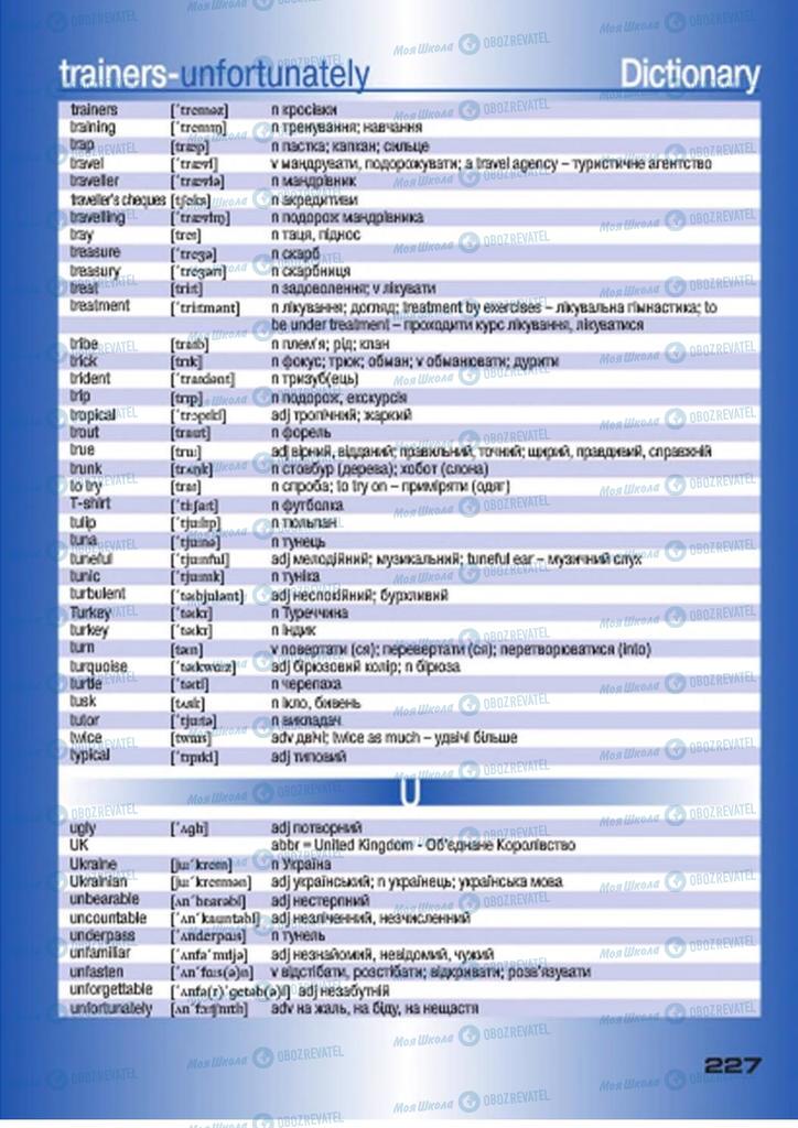 Підручники Англійська мова 7 клас сторінка 227