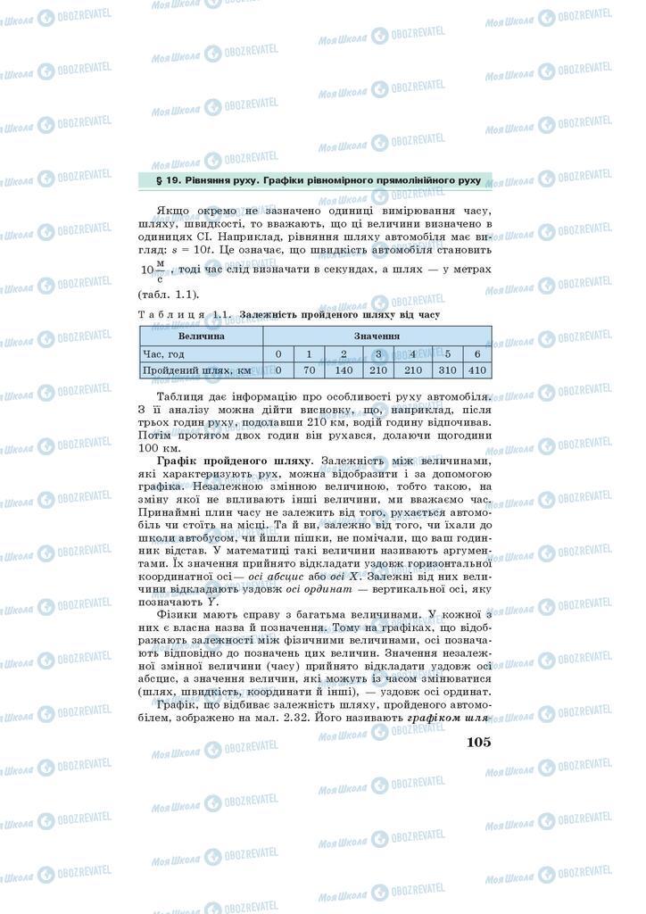Підручники Фізика 7 клас сторінка 105