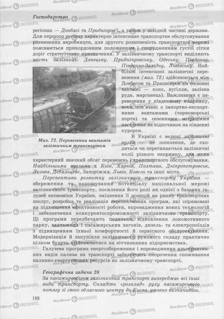 Підручники Географія 9 клас сторінка 187