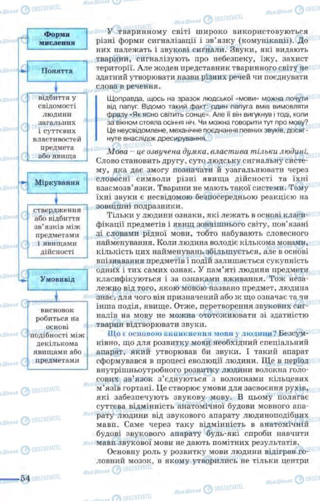 Підручники Біологія 9 клас сторінка  54