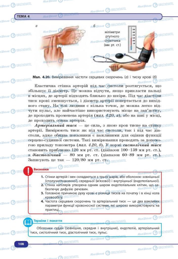 Учебники Биология 8 класс страница 108