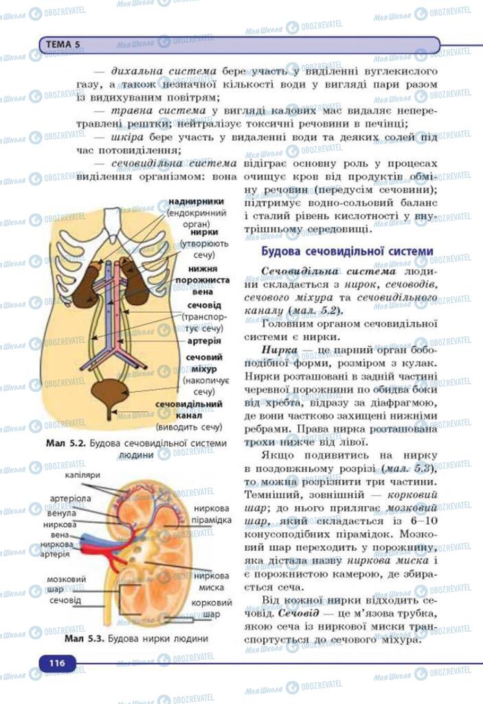 Учебники Биология 8 класс страница 116