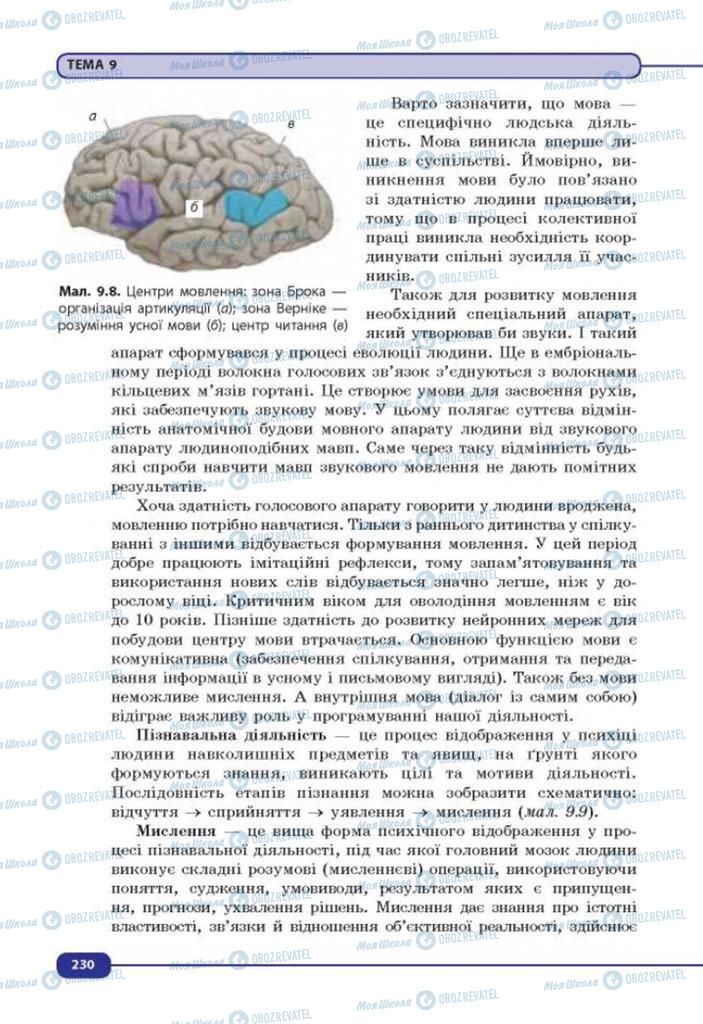 Підручники Біологія 8 клас сторінка 230