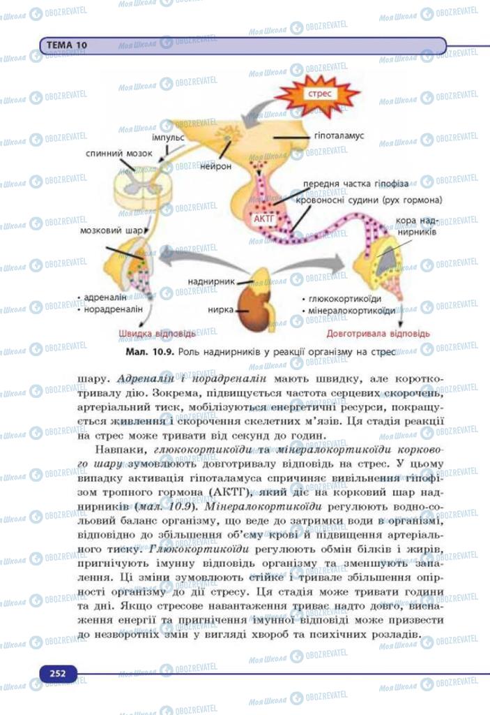 Учебники Биология 8 класс страница 252