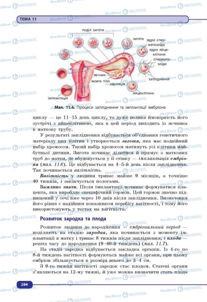 Учебники Биология 8 класс страница 284