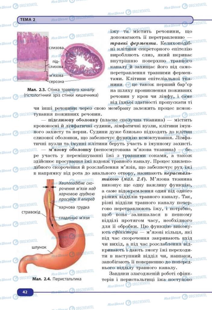 Учебники Биология 8 класс страница 42