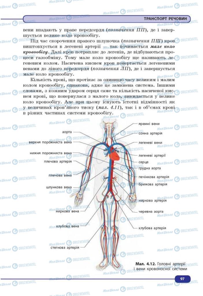 Підручники Біологія 8 клас сторінка 97