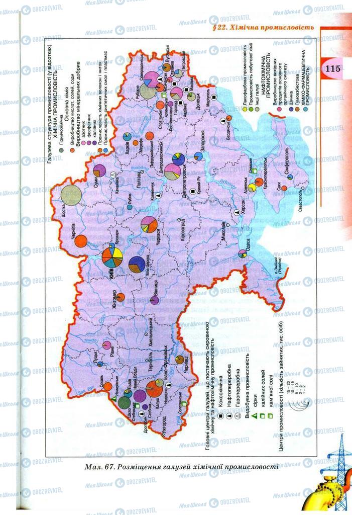 Підручники Географія 9 клас сторінка 115