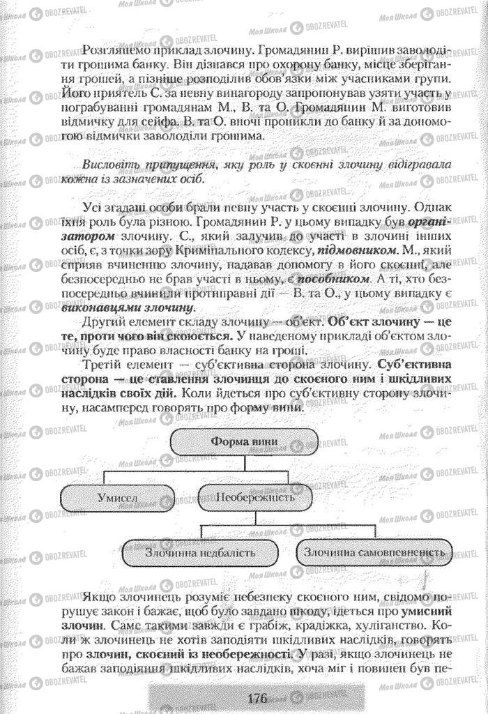 Підручники Правознавство 9 клас сторінка 176