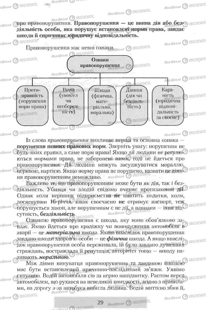 Підручники Правознавство 9 клас сторінка  29