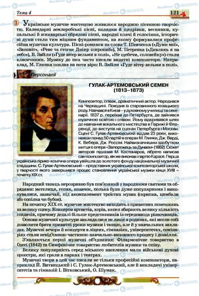 Учебники История Украины 9 класс страница 121