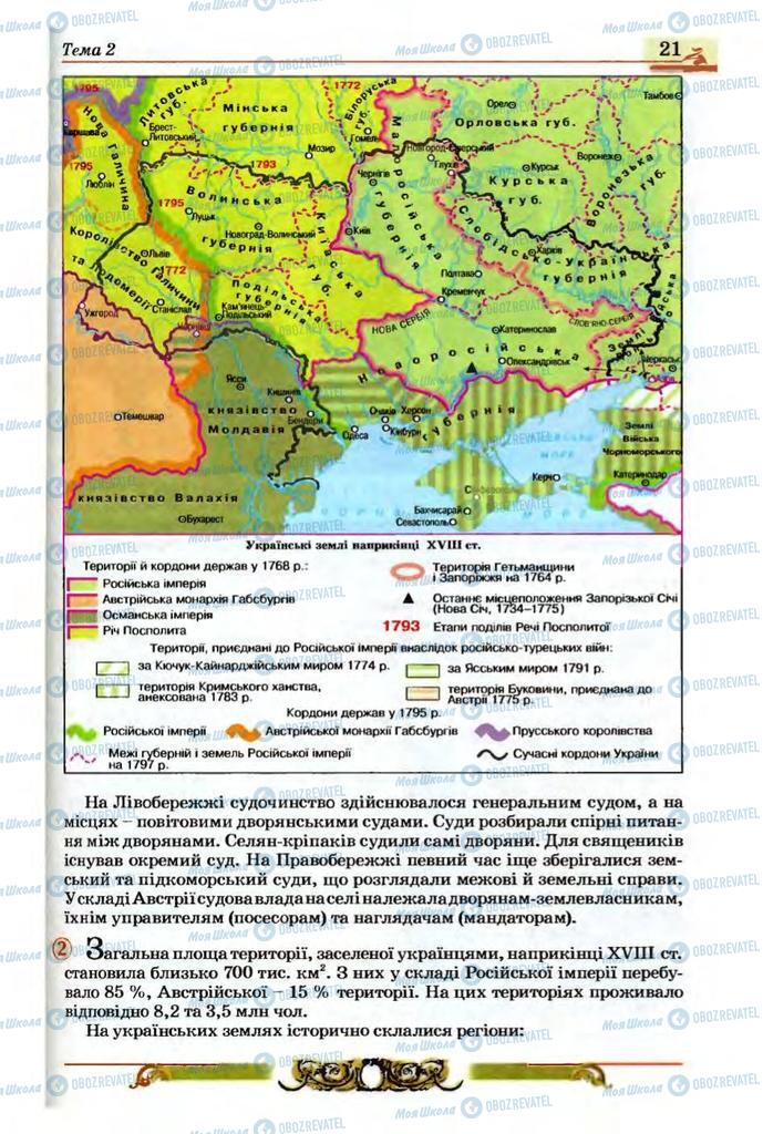 Підручники Історія України 9 клас сторінка 21