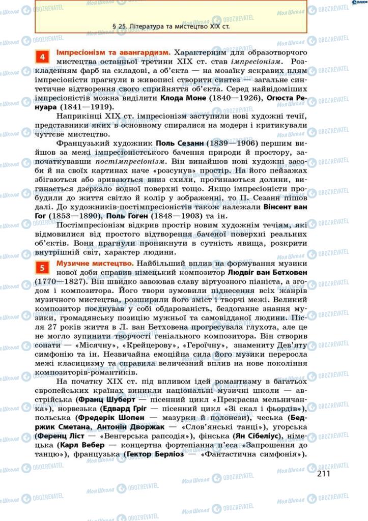 Підручники Всесвітня історія 9 клас сторінка 211