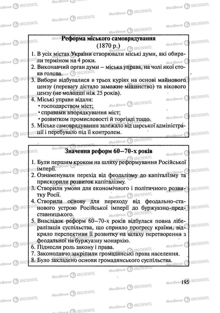Підручники Історія України 9 клас сторінка 195