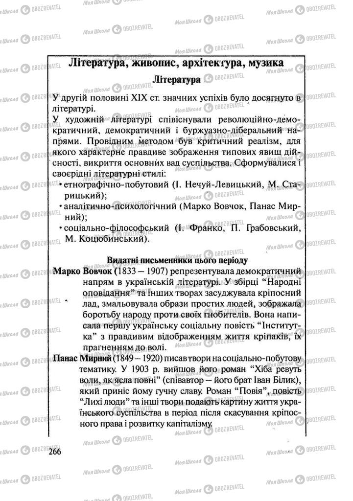 Підручники Історія України 9 клас сторінка 266