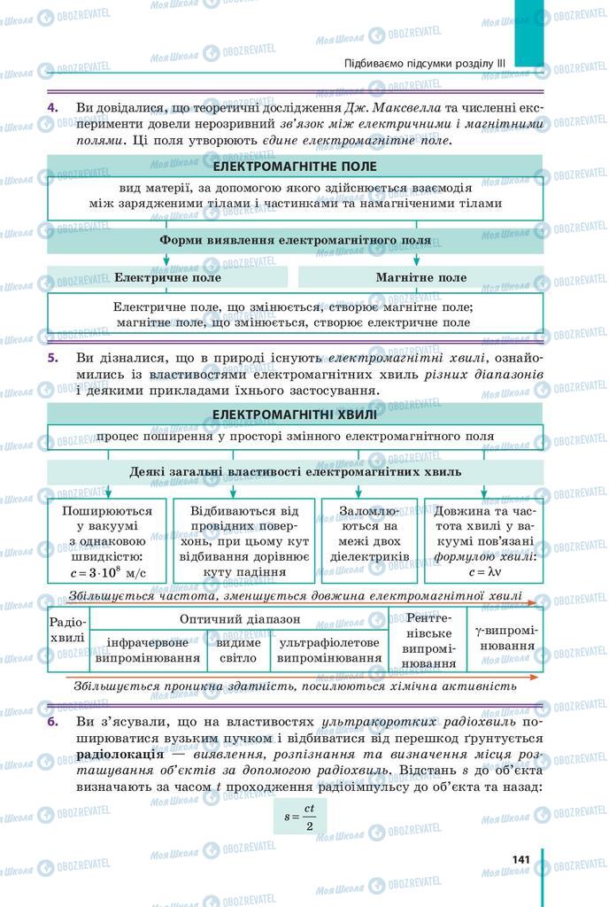 Підручники Фізика 9 клас сторінка 141