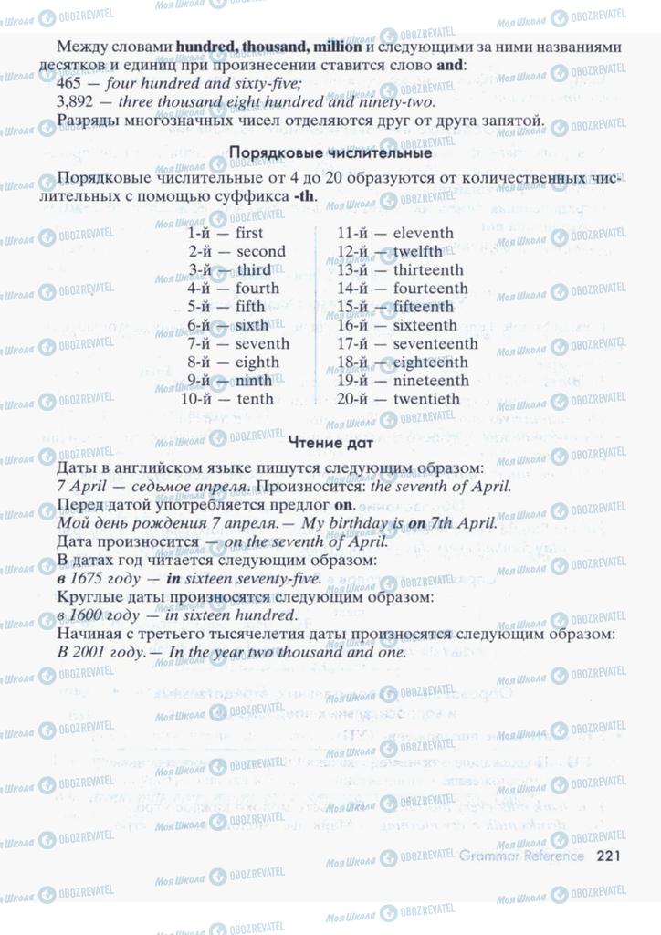 Підручники Англійська мова 9 клас сторінка  221