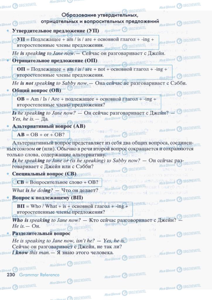 Підручники Англійська мова 9 клас сторінка  230