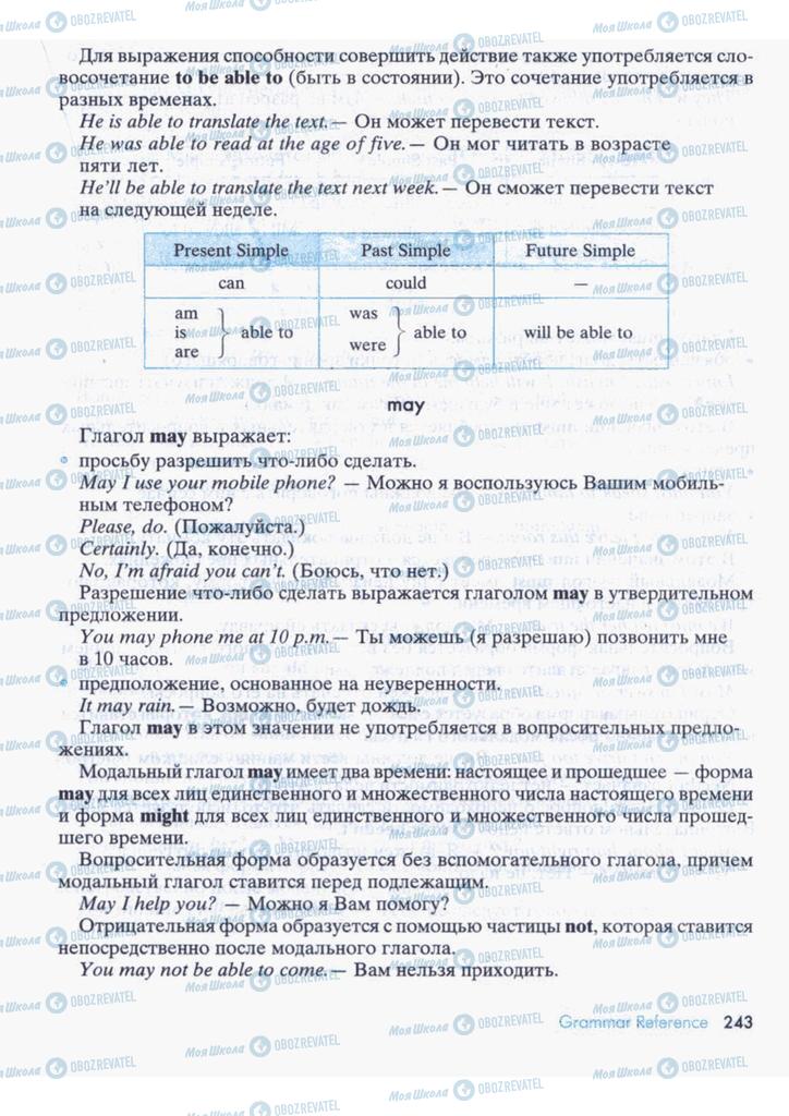 Підручники Англійська мова 9 клас сторінка  243