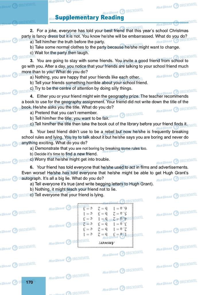 Підручники Англійська мова 9 клас сторінка 170