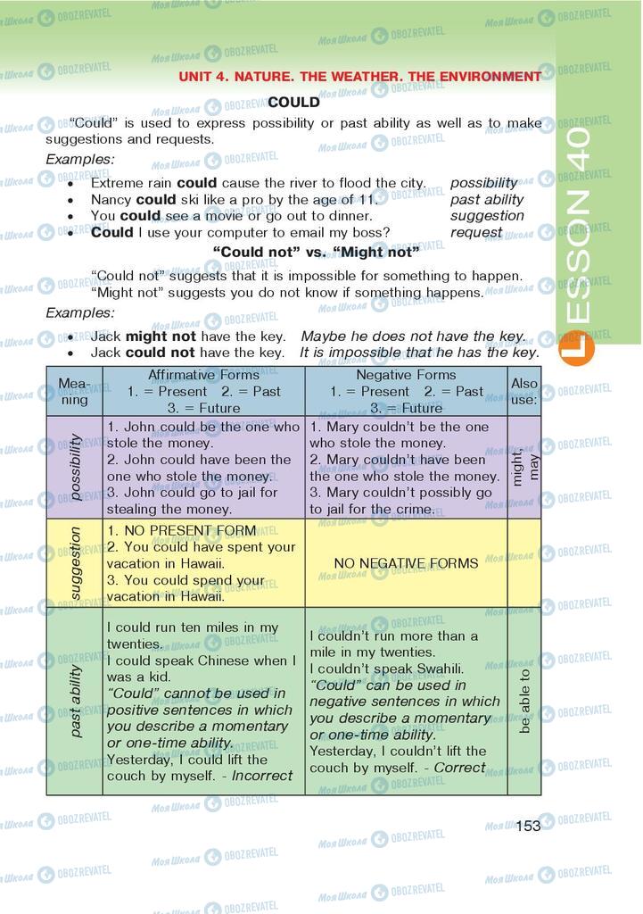 Підручники Англійська мова 9 клас сторінка 153