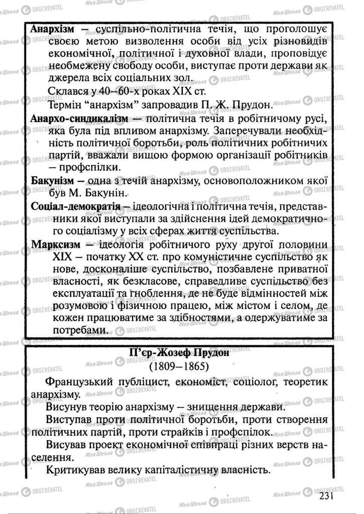 Підручники Всесвітня історія 9 клас сторінка 231