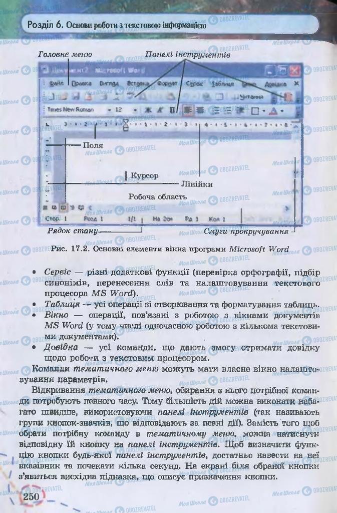 Підручники Інформатика 9 клас сторінка 250