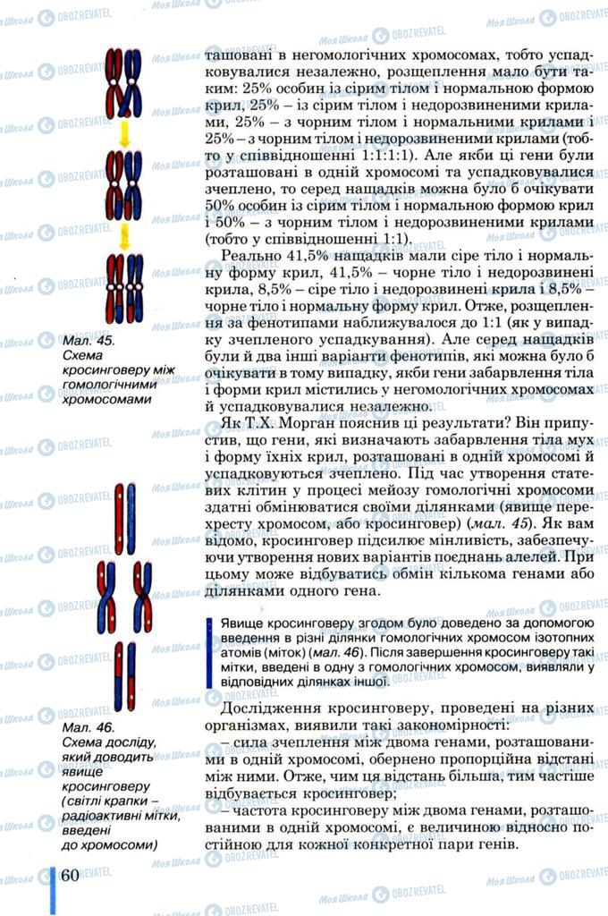 Підручники Біологія 11 клас сторінка 60